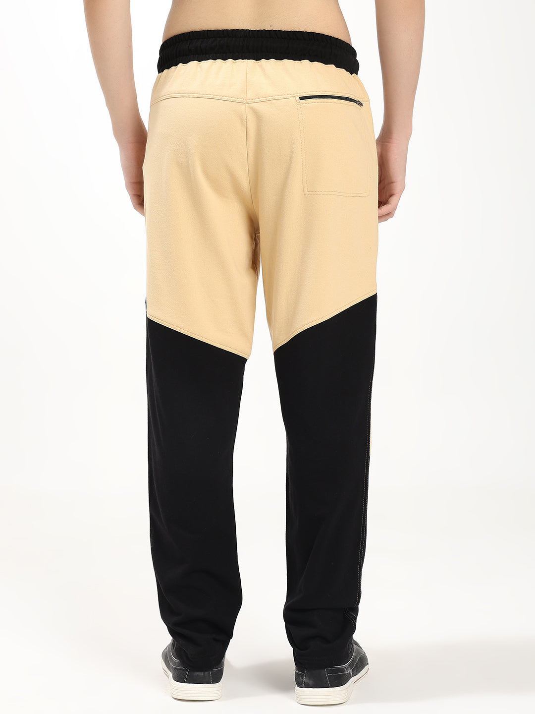Men's Regular Fit Cotton Blend Cargo Joggers with Multi Utility Pockets, Zip Pocket & Elastic Waist