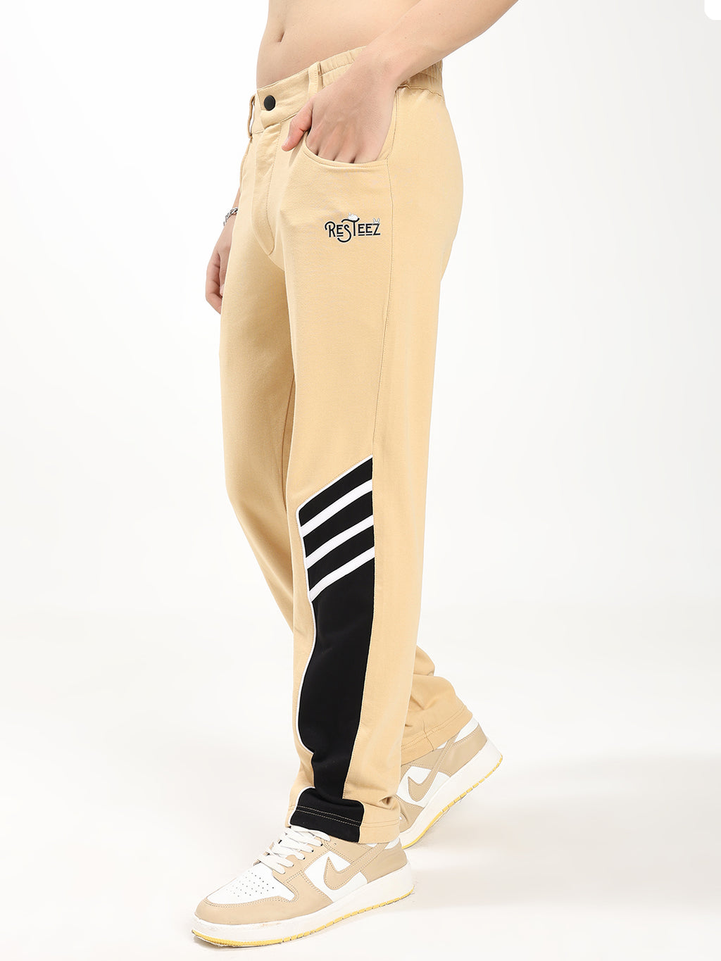 Men's Regular Fit Cargo Track Pants | Utility Pocket Sports Lower | Casual Activewear