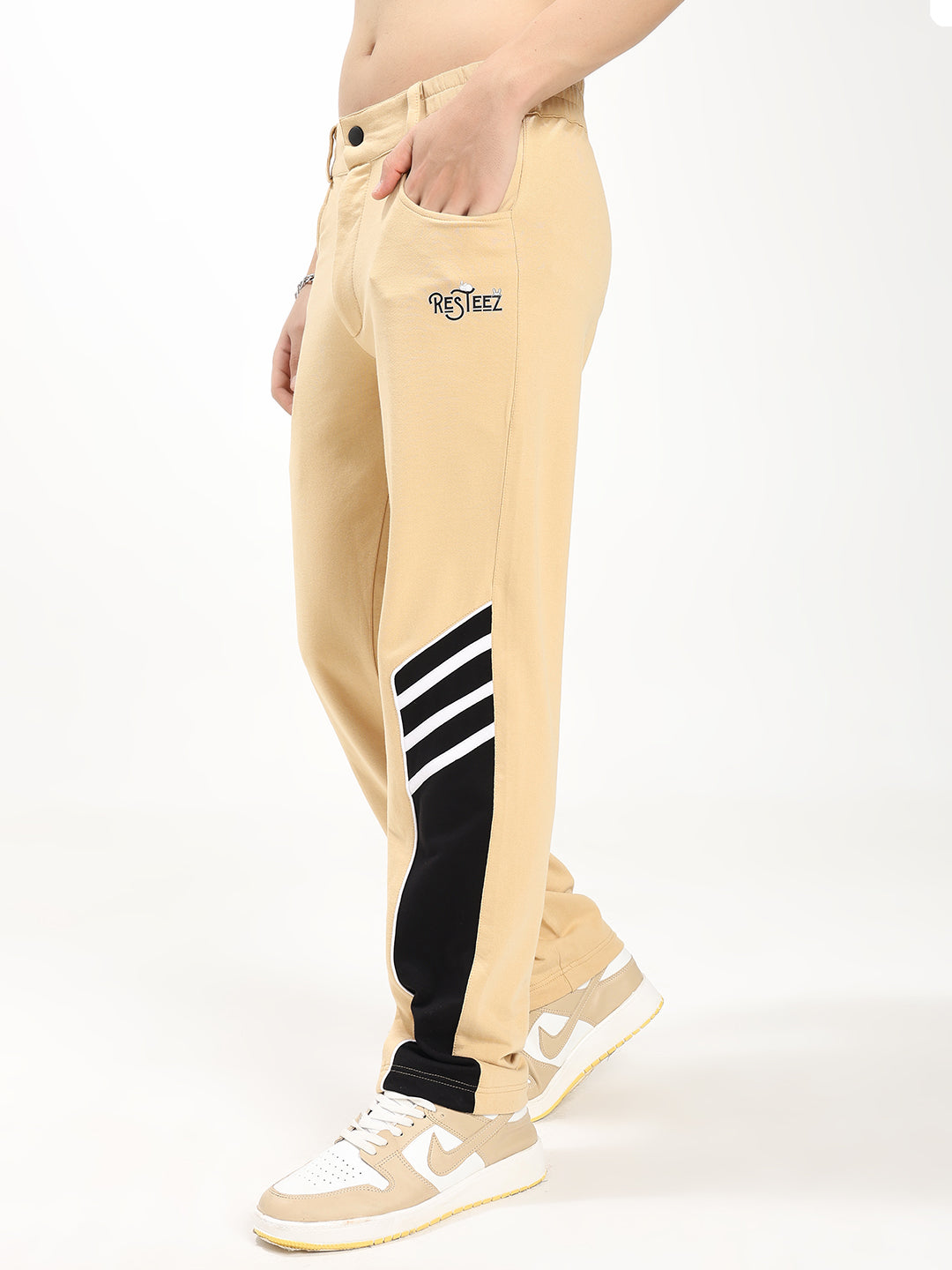 Men's Regular Fit Cargo Track Pants | Utility Pocket Sports Lower | Casual Activewear