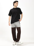 Men's Regular Fit Track Pants | Color Block Sports Lower | Drawstring Waist | Casual Activewear