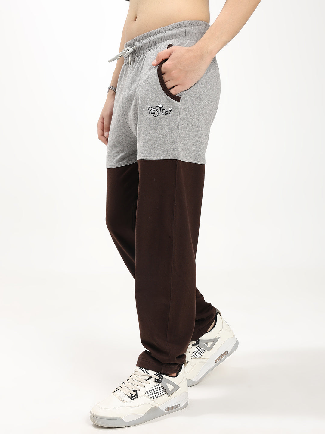 Men's Regular Fit Track Pants | Color Block Sports Lower | Drawstring Waist | Casual Activewear
