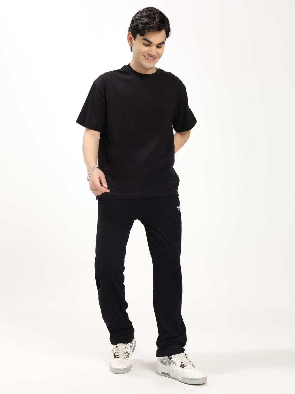 Men's Relaxed Fit Side Panel Track Pants | Premium Cotton Blend | Drawstring Waist | Everyday Casual & Streetwear Bottoms