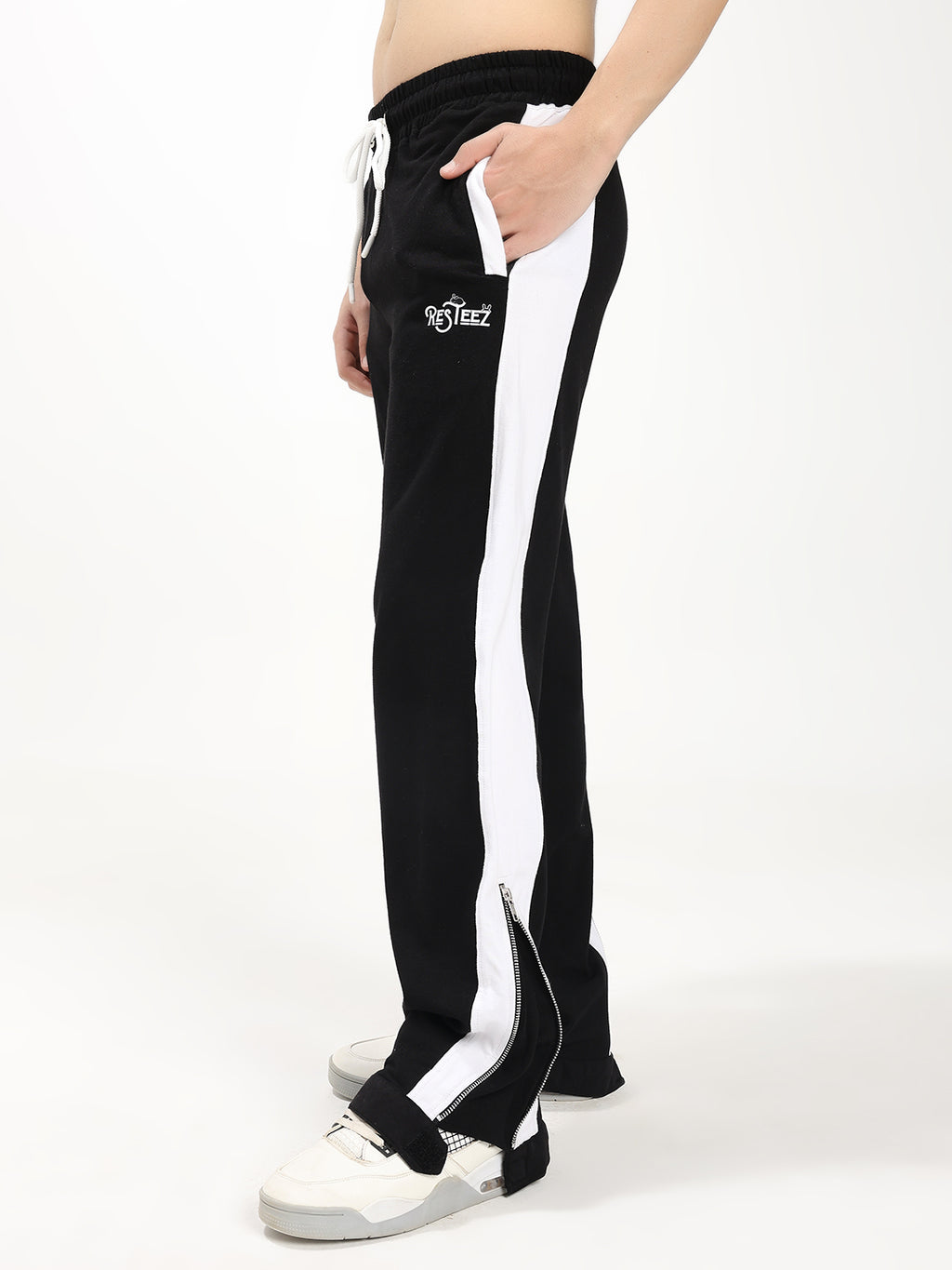 Men's Relaxed Fit Side Panel Track Pants | Premium Cotton Blend | Drawstring Waist | Everyday Casual & Streetwear Bottoms