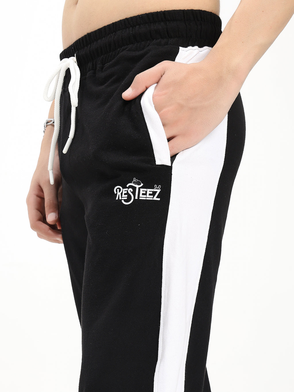 Men's Relaxed Fit Side Panel Track Pants | Premium Cotton Blend | Drawstring Waist | Everyday Casual & Streetwear Bottoms