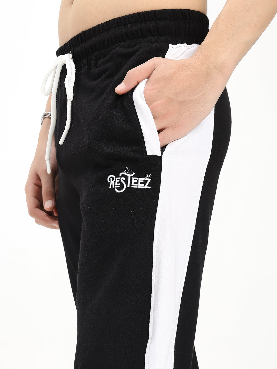 Men's Relaxed Fit Side Panel Track Pants | Premium Cotton Blend | Drawstring Waist | Everyday Casual & Streetwear Bottoms