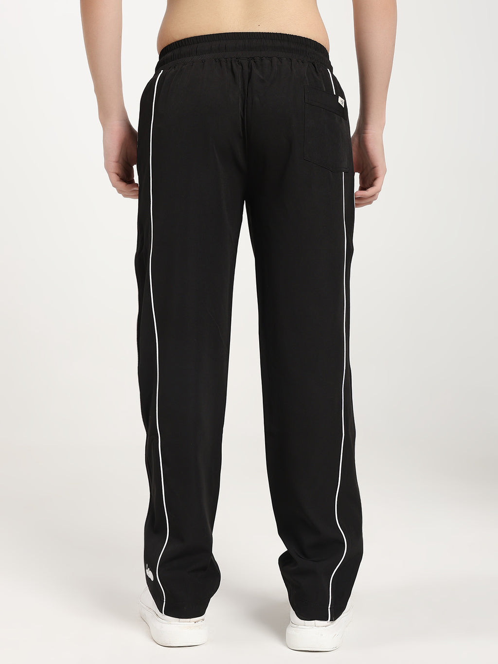 Men's Premium Relaxed Fit Track Pants with Contrast Side Piping
