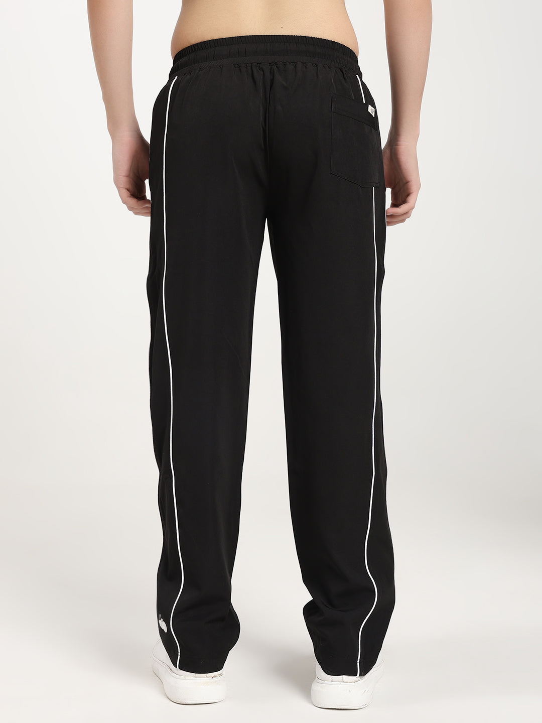 Men's Premium Relaxed Fit Track Pants with Contrast Side Piping