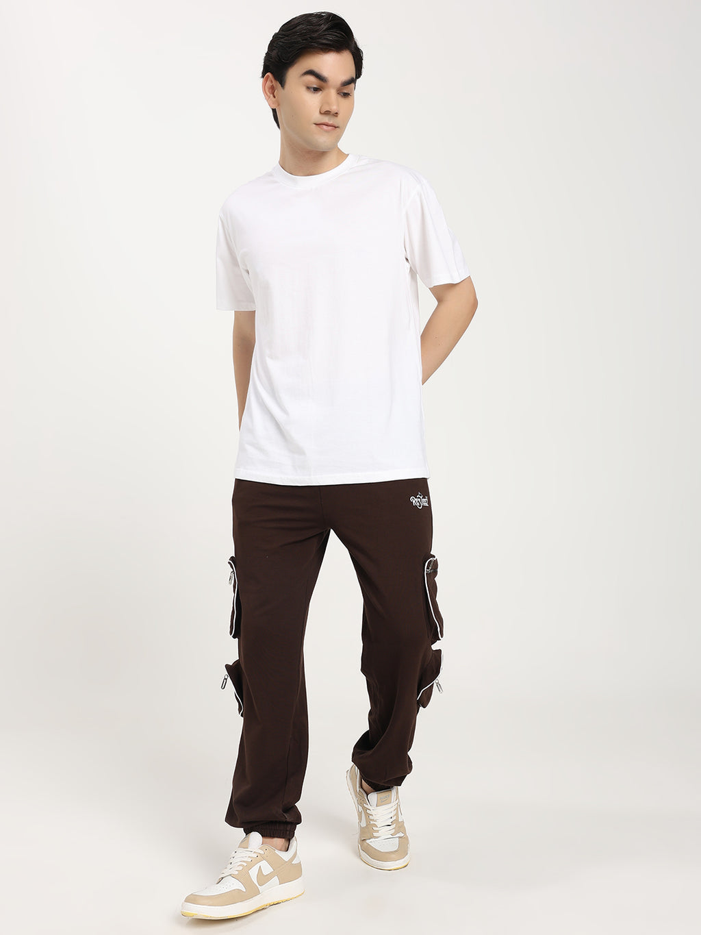 Men's Premium Multi Pocket Cargo Track Pant Elastic Waist Jogger