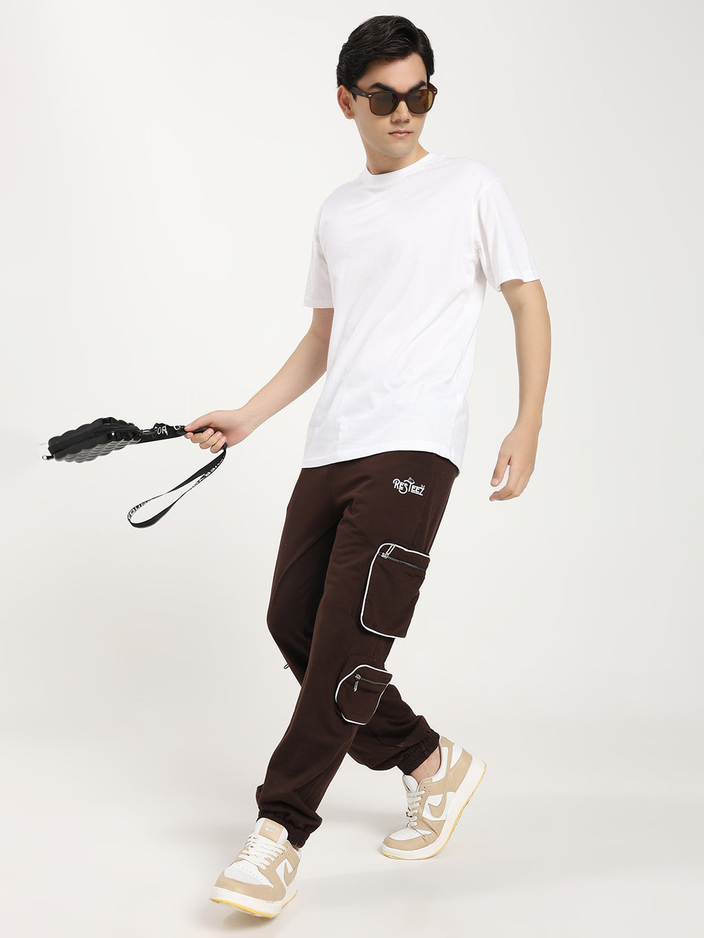 Men's Premium Multi Pocket Cargo Track Pant Elastic Waist Jogger