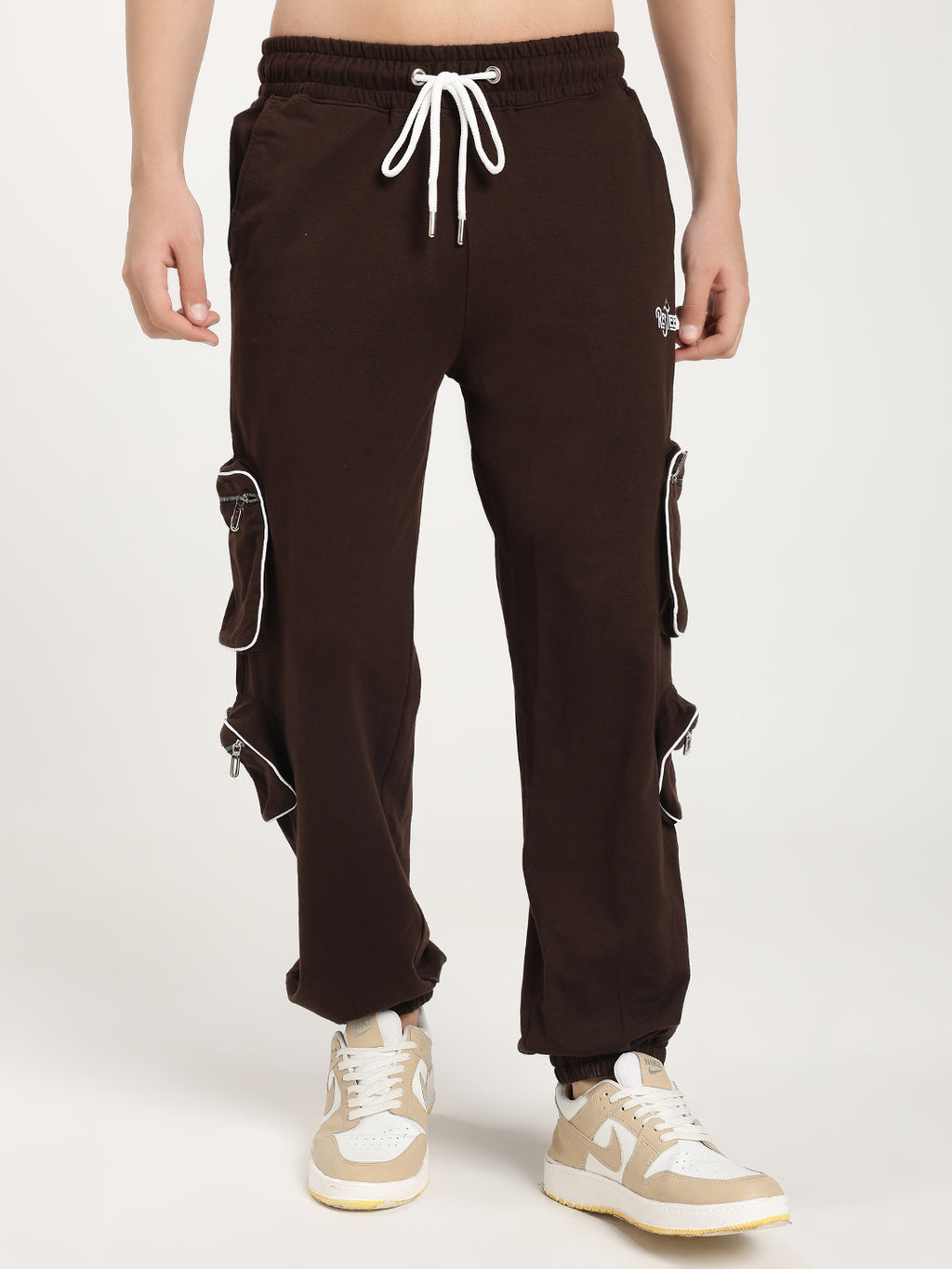 Men's Premium Multi Pocket Cargo Track Pant Elastic Waist Jogger