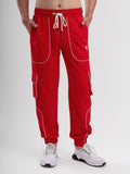 Men Premium Cargo Jogger Track Pant with Utility Pockets and Tapered Fit