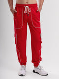 Resteez Men's Premium Utility Cargo Jogger Track Pant
