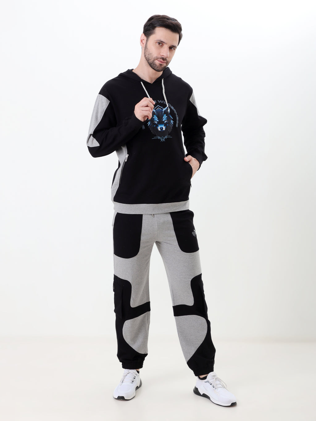 Resteez Men's Premium Color Block Track Pant