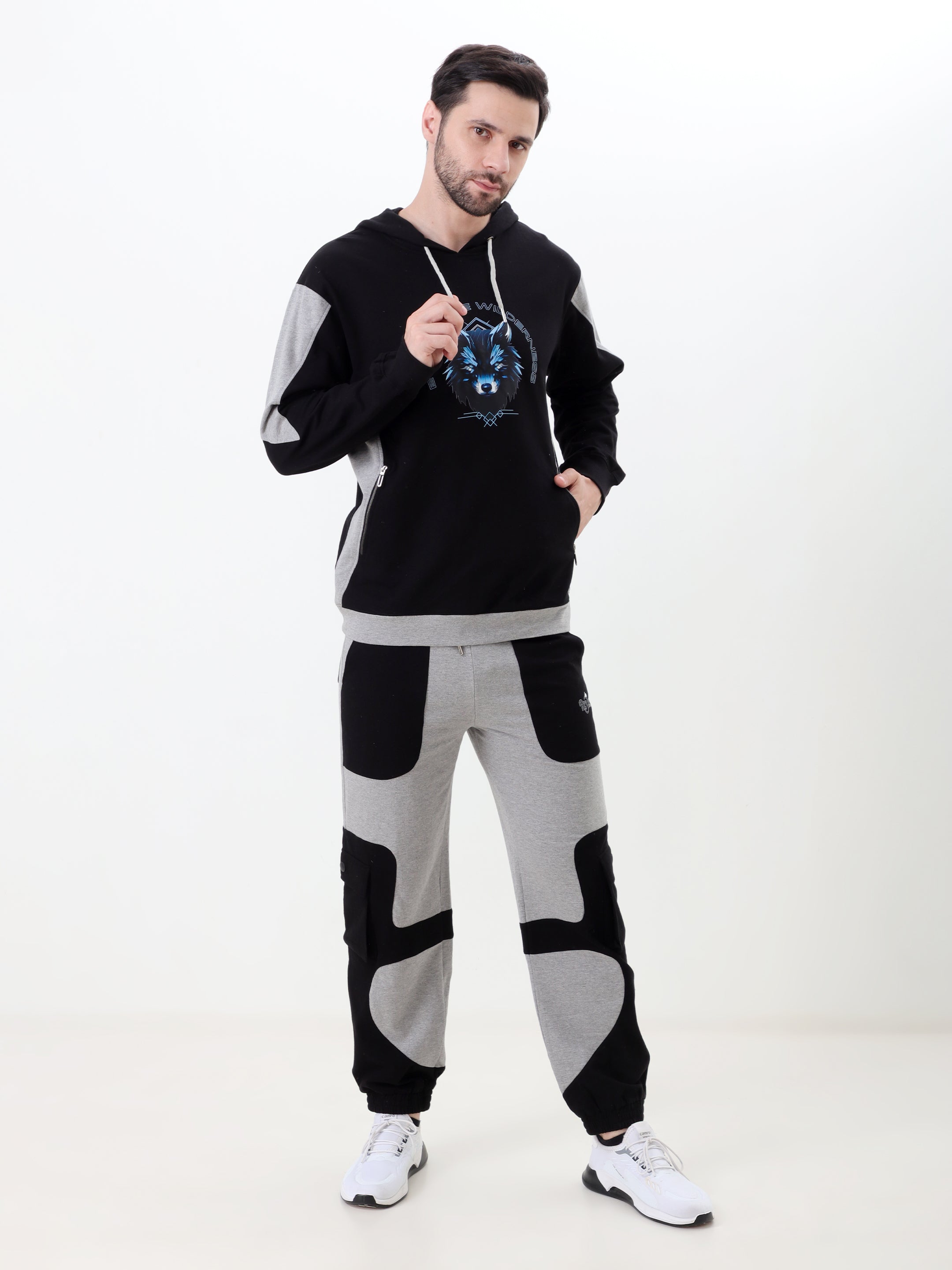 Resteez Men's Premium Color Block Track Pant