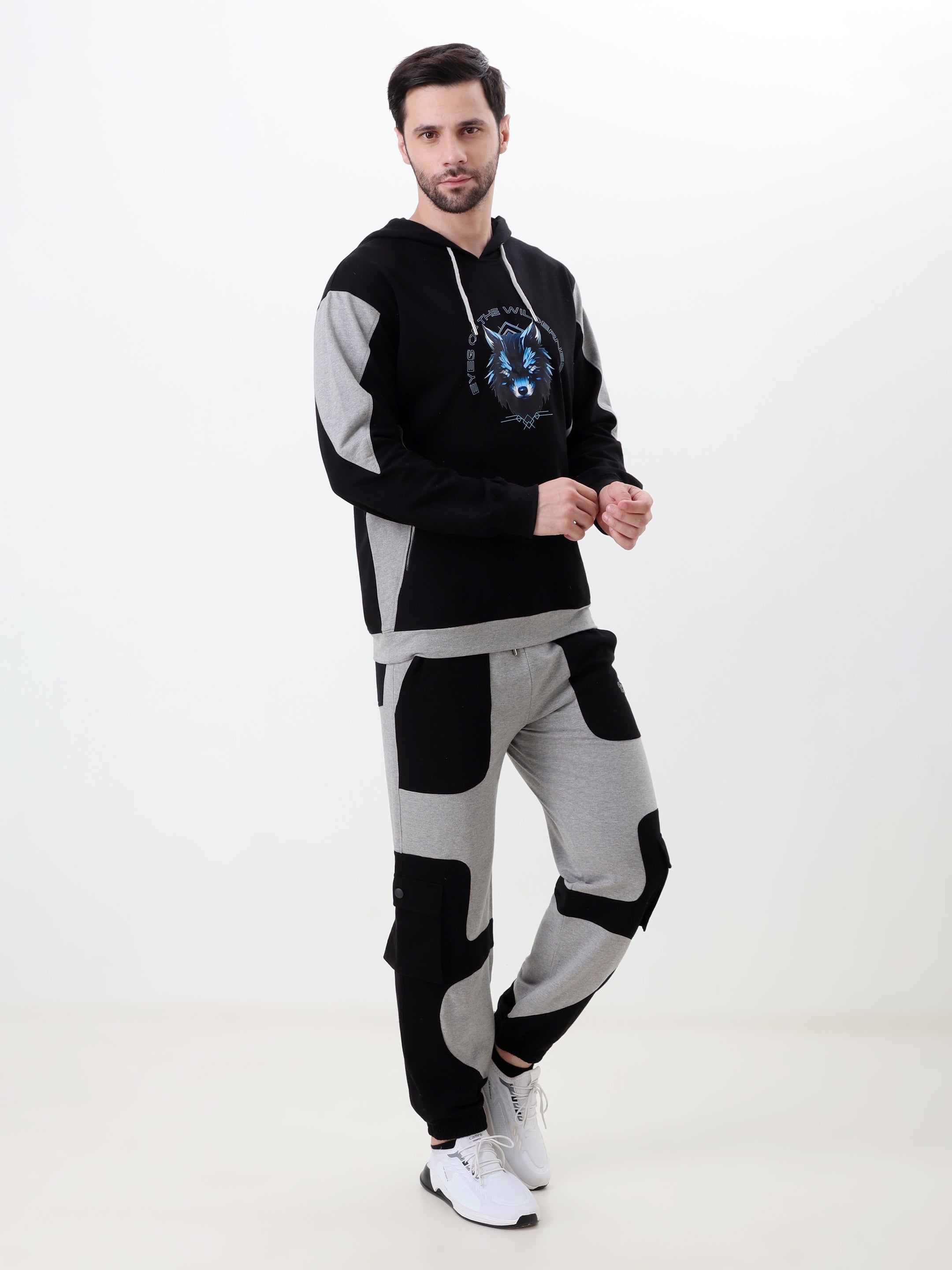 Resteez Men's Premium Color Block Track Pant