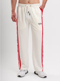 Men's Regular Fit Side Snap Track Pant with Adjustable Drawstring, Side Pockets & Straight Fit