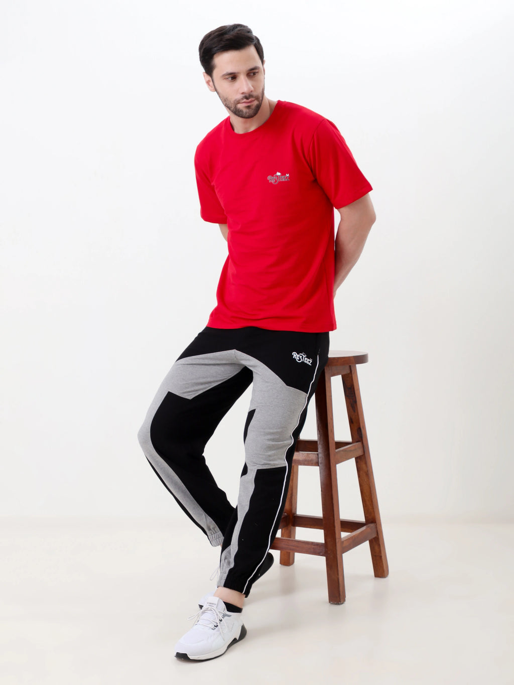 Resteez Men's Premium Panel Jogger Track Pant