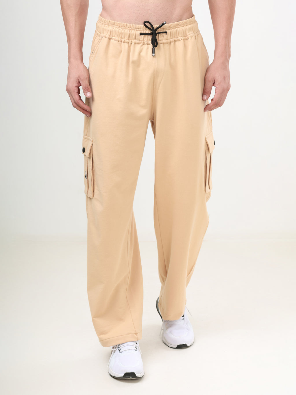 Men's Premium Cargo Track Pants | Relaxed Fit | Soft Cotton Blend | Multi-Pocket Casual Joggers
