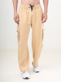 Men's Premium Cargo Track Pants | Relaxed Fit | Soft Cotton Blend | Multi-Pocket Casual Joggers