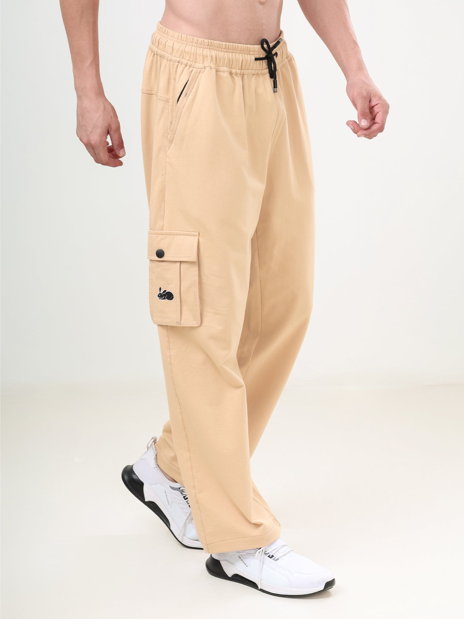 Men's Premium Cargo Track Pants | Relaxed Fit | Soft Cotton Blend | Multi-Pocket Casual Joggers