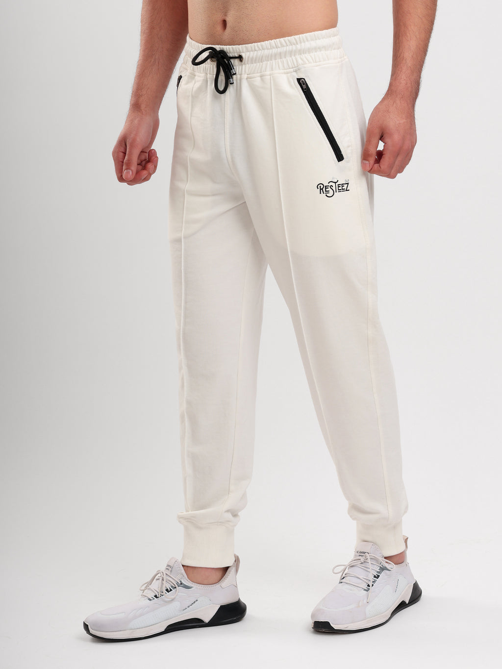 Men's Premium Slim Fit Jogger Track Pant with Zip Pockets, Elastic Waist & Ribbed Cuffs