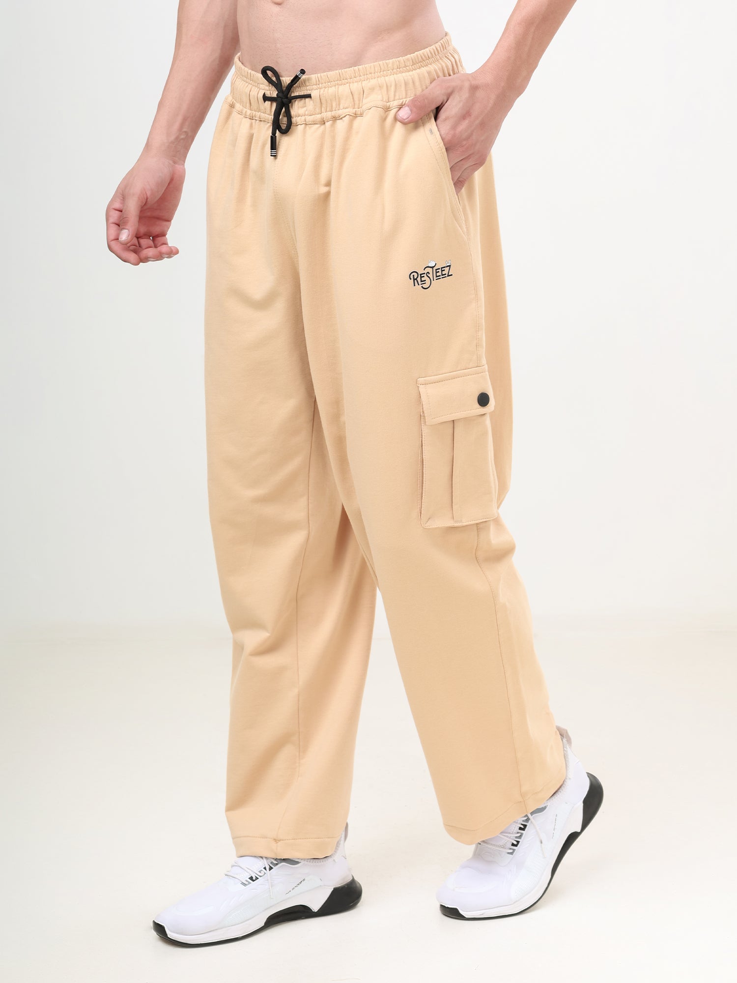 Men's Premium Cargo Track Pants | Relaxed Fit | Soft Cotton Blend | Multi-Pocket Casual Joggers