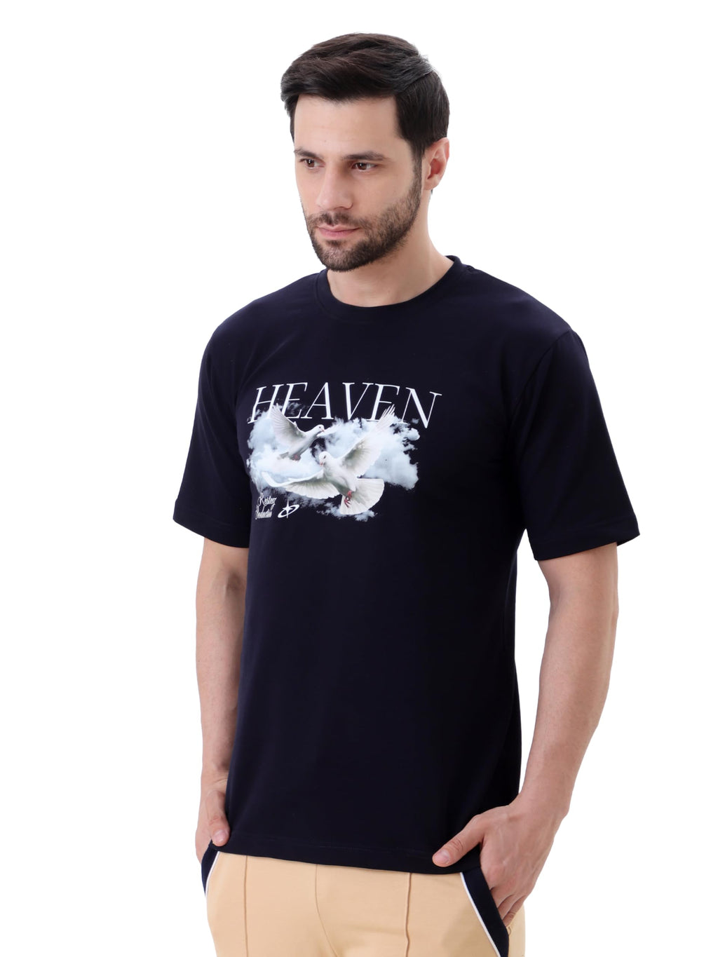 Men Viking Warriors Graphic Oversized T Shirt Premium Cotton Casual Streetwear Tee