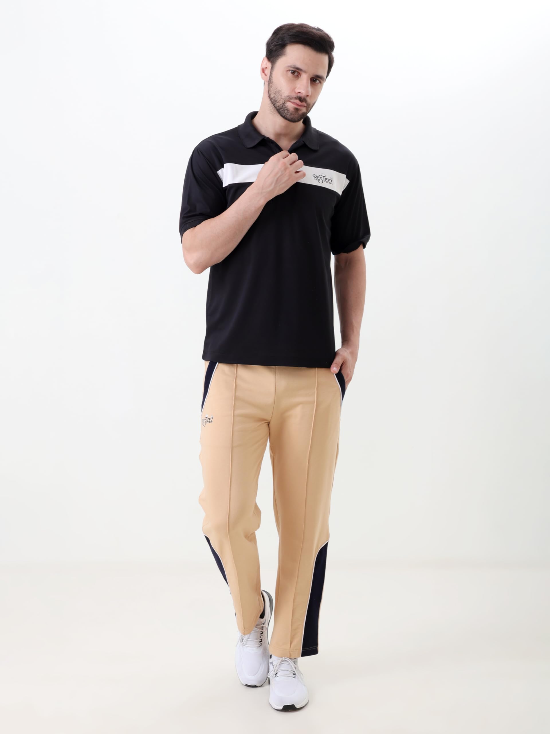 Men's Performance Polo T Shirt Half Sleeve Athletic Casual Regular Fit