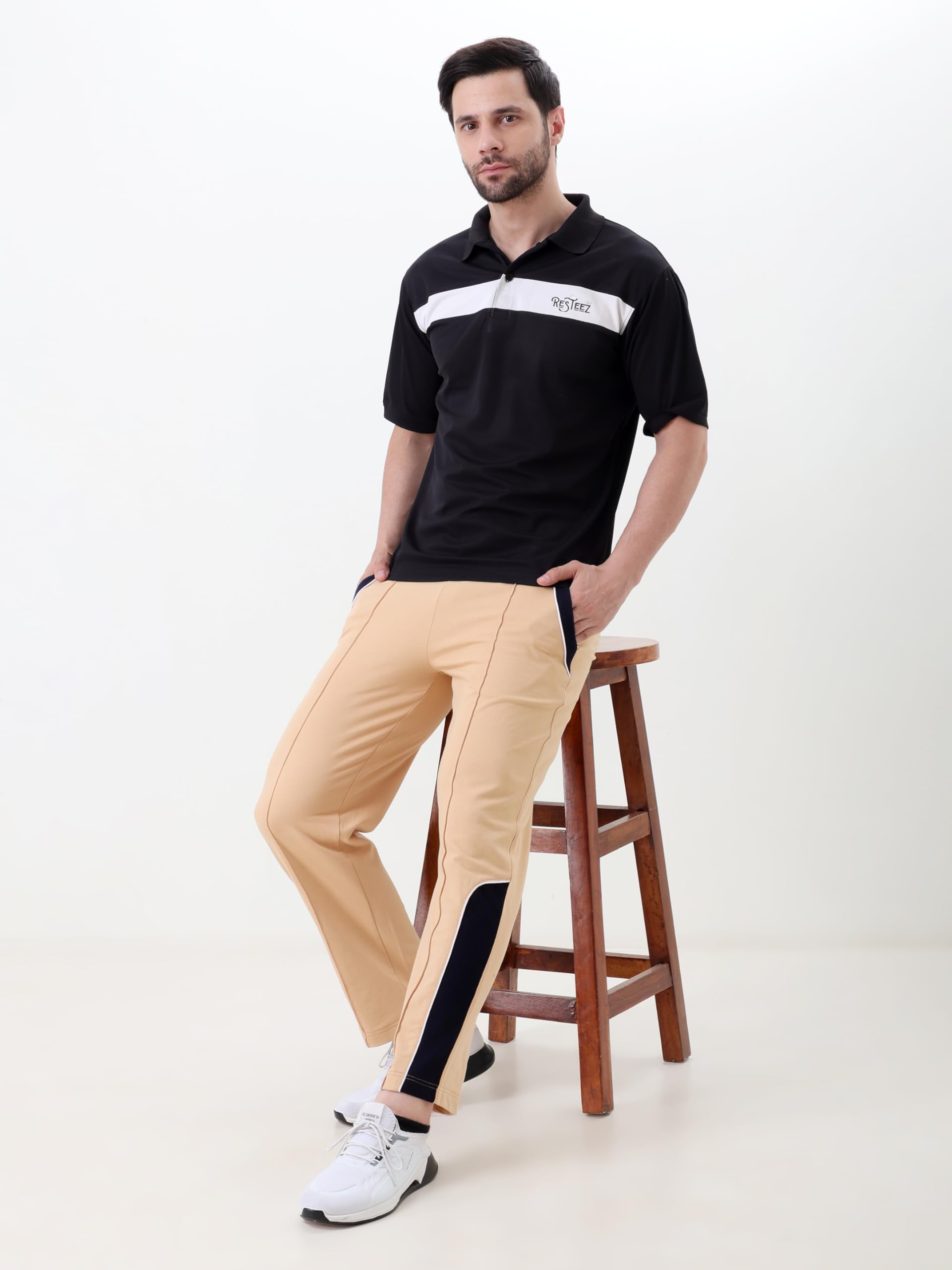 Men's Performance Polo T Shirt Half Sleeve Athletic Casual Regular Fit