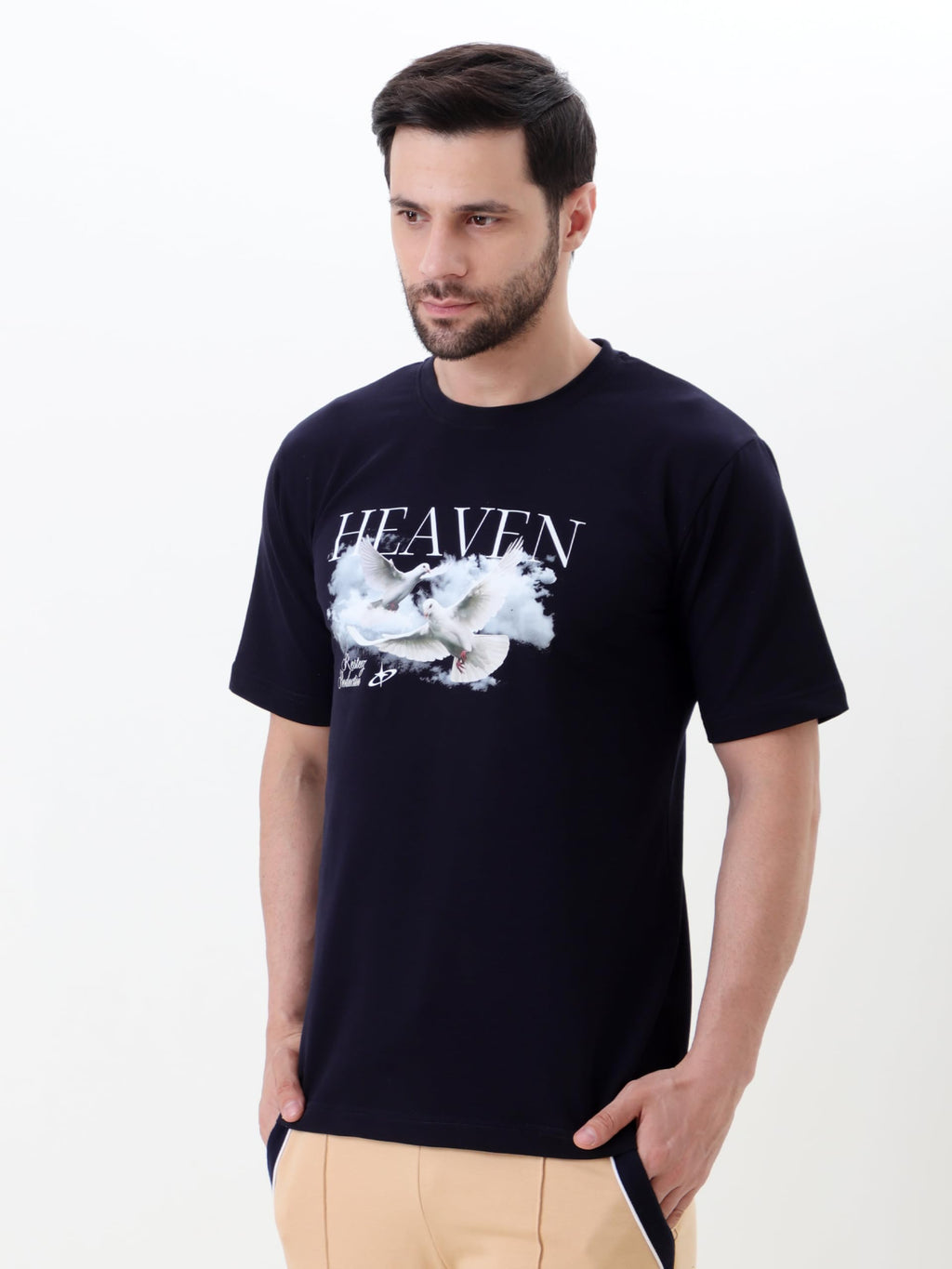Men Viking Warriors Graphic Oversized T Shirt Premium Cotton Casual Streetwear Tee