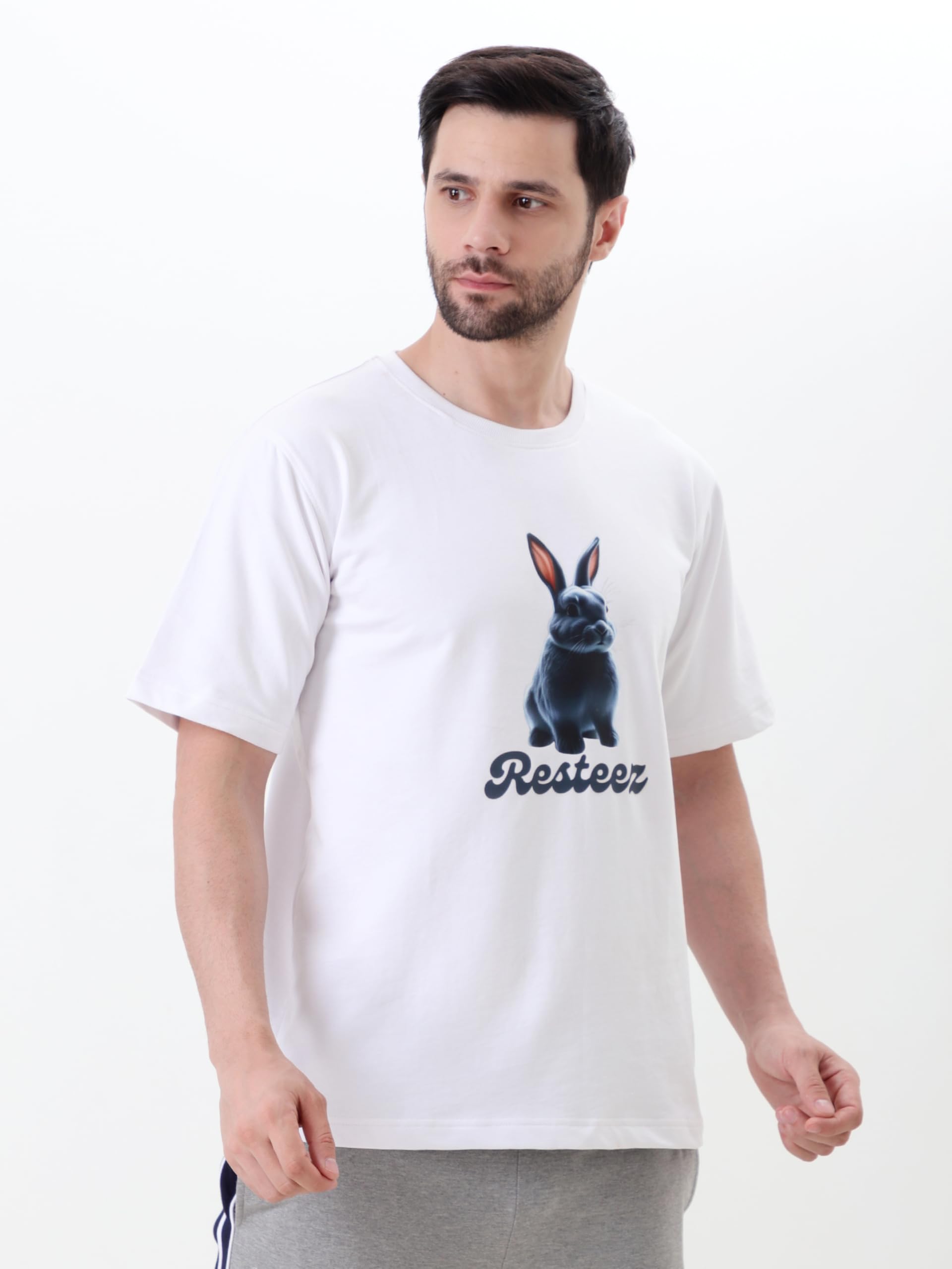 Men Viking Warriors Graphic Oversized T Shirt Premium Cotton Casual Streetwear Tee