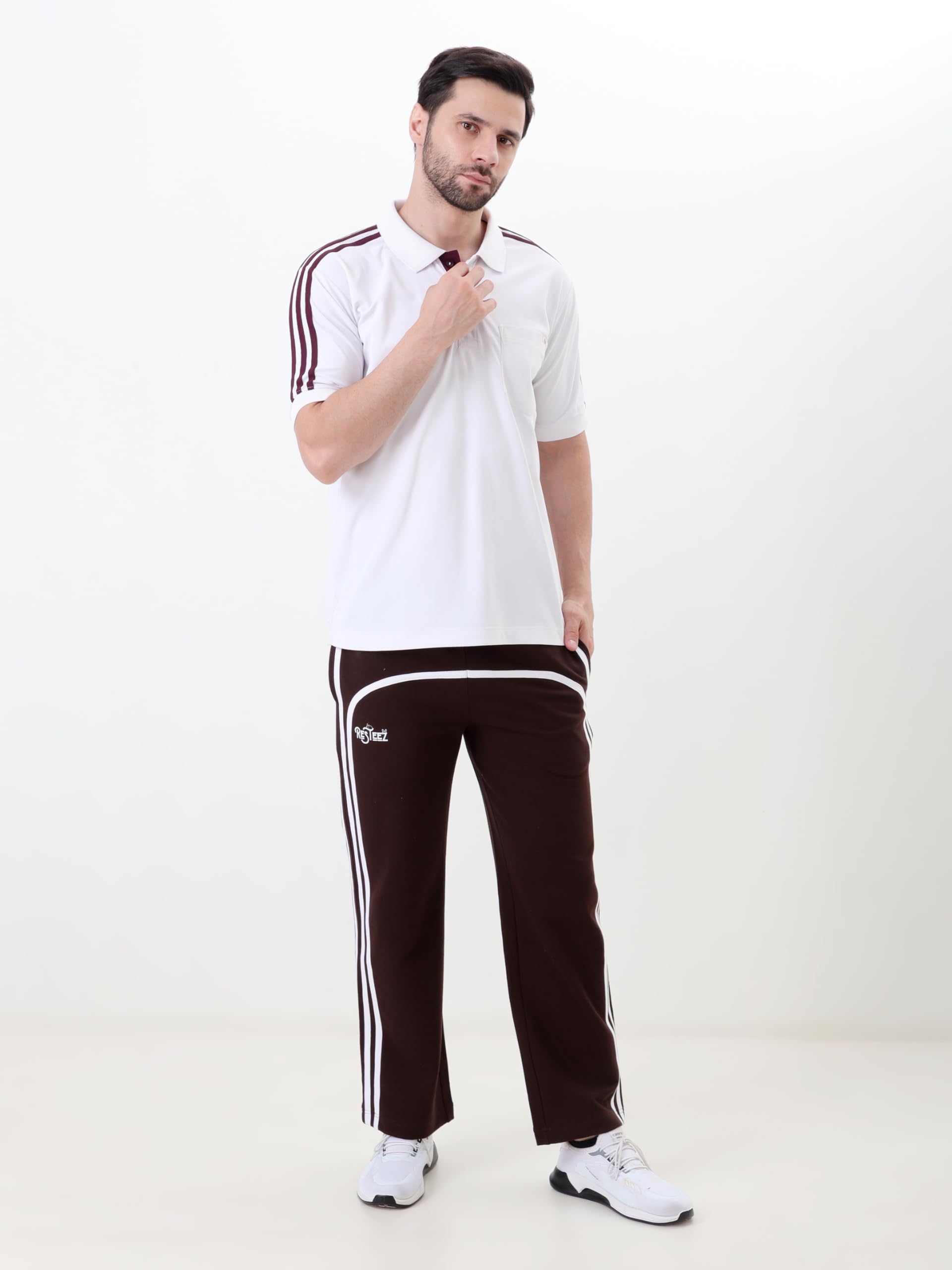 Men's Performance Polo T Shirt Half Sleeve Athletic Casual Regular Fit