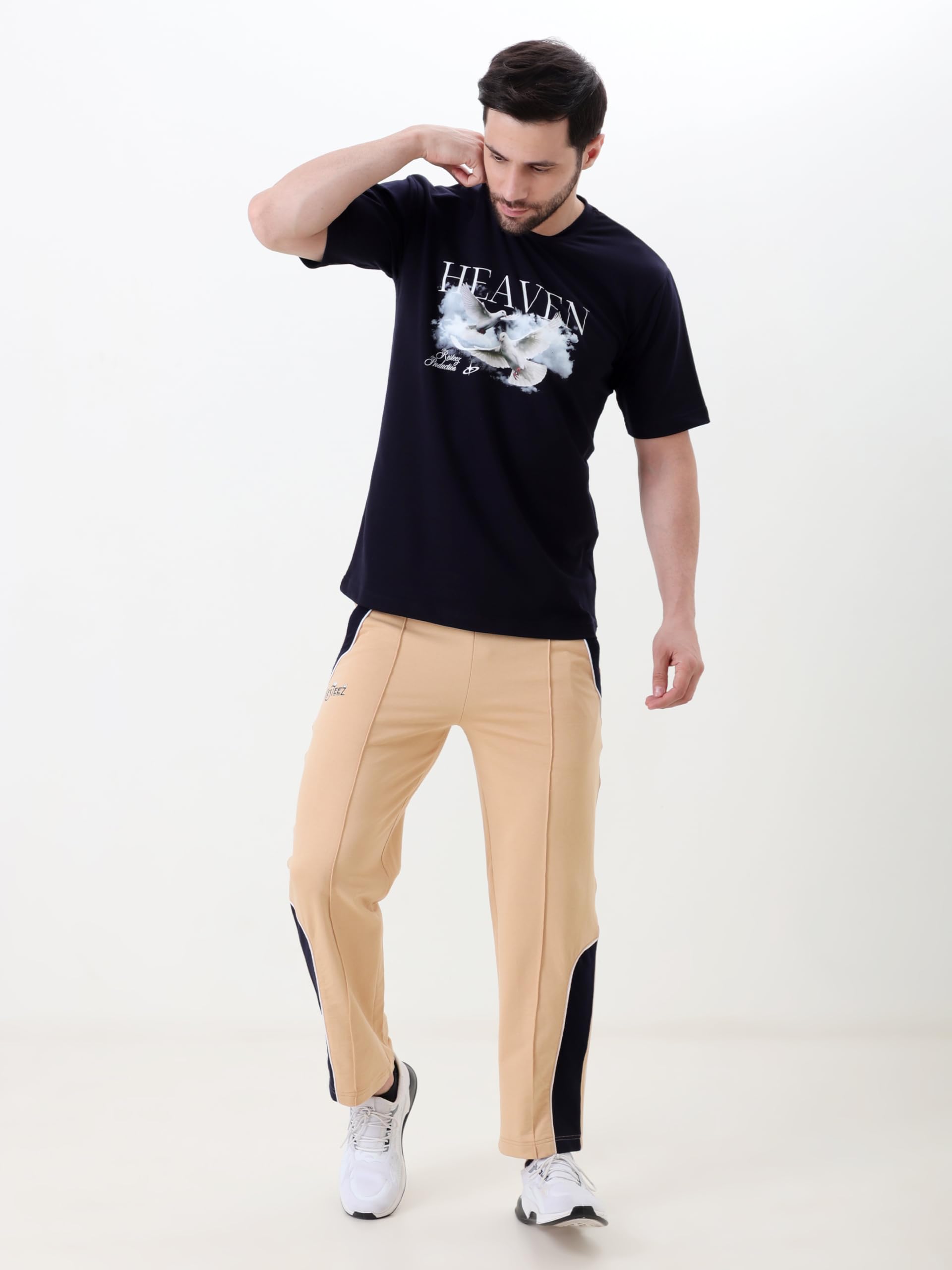Men Viking Warriors Graphic Oversized T Shirt Premium Cotton Casual Streetwear Tee