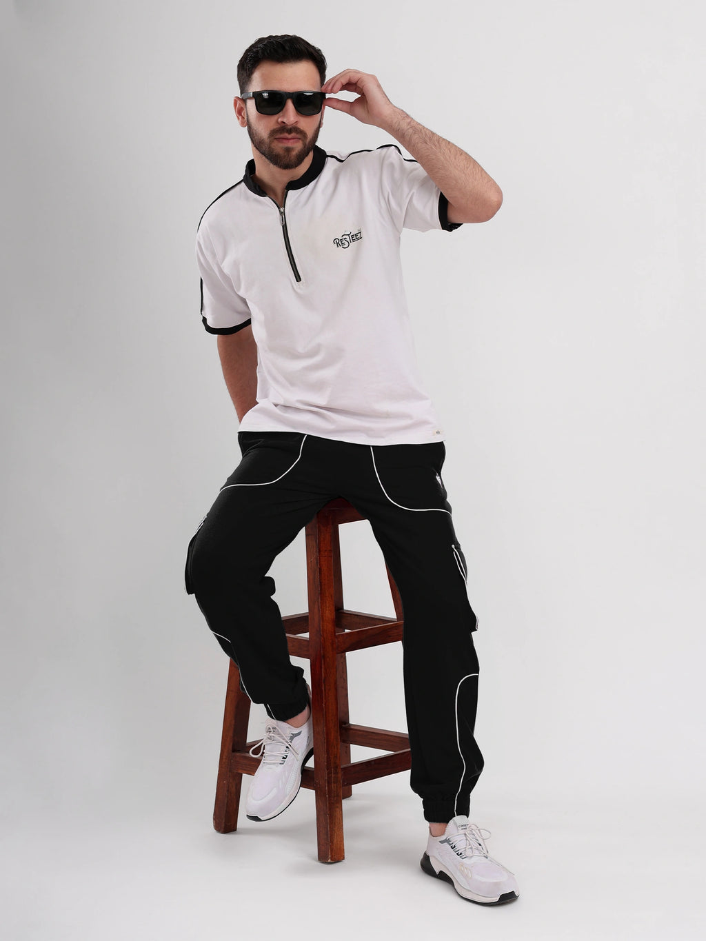 Resteez Men's Premium Utility Cargo Jogger Track Pant