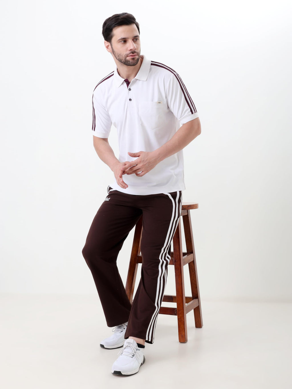 Men's Performance Polo T Shirt Half Sleeve Athletic Casual Regular Fit