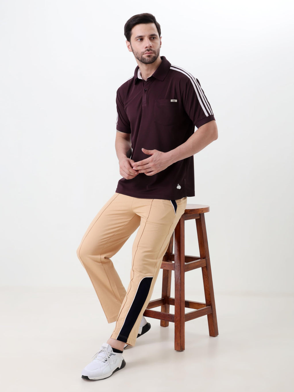 Men's Performance Polo T Shirt Half Sleeve Athletic Casual Regular Fit
