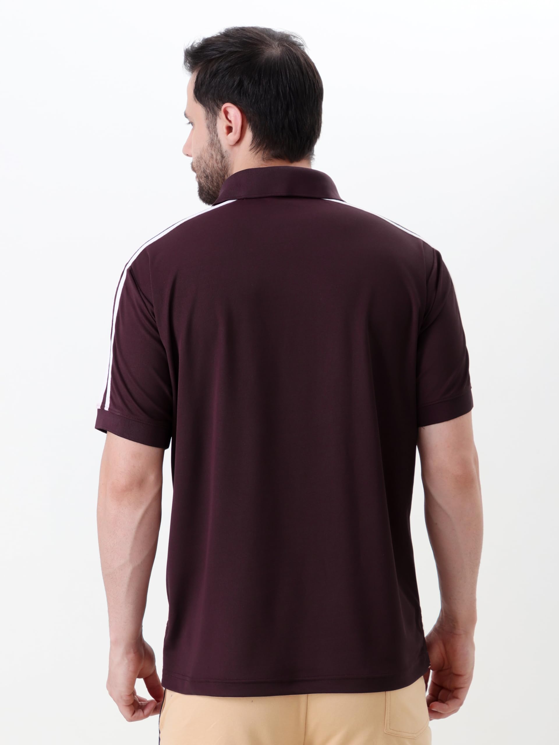 Men's Performance Polo T Shirt Half Sleeve Athletic Casual Regular Fit