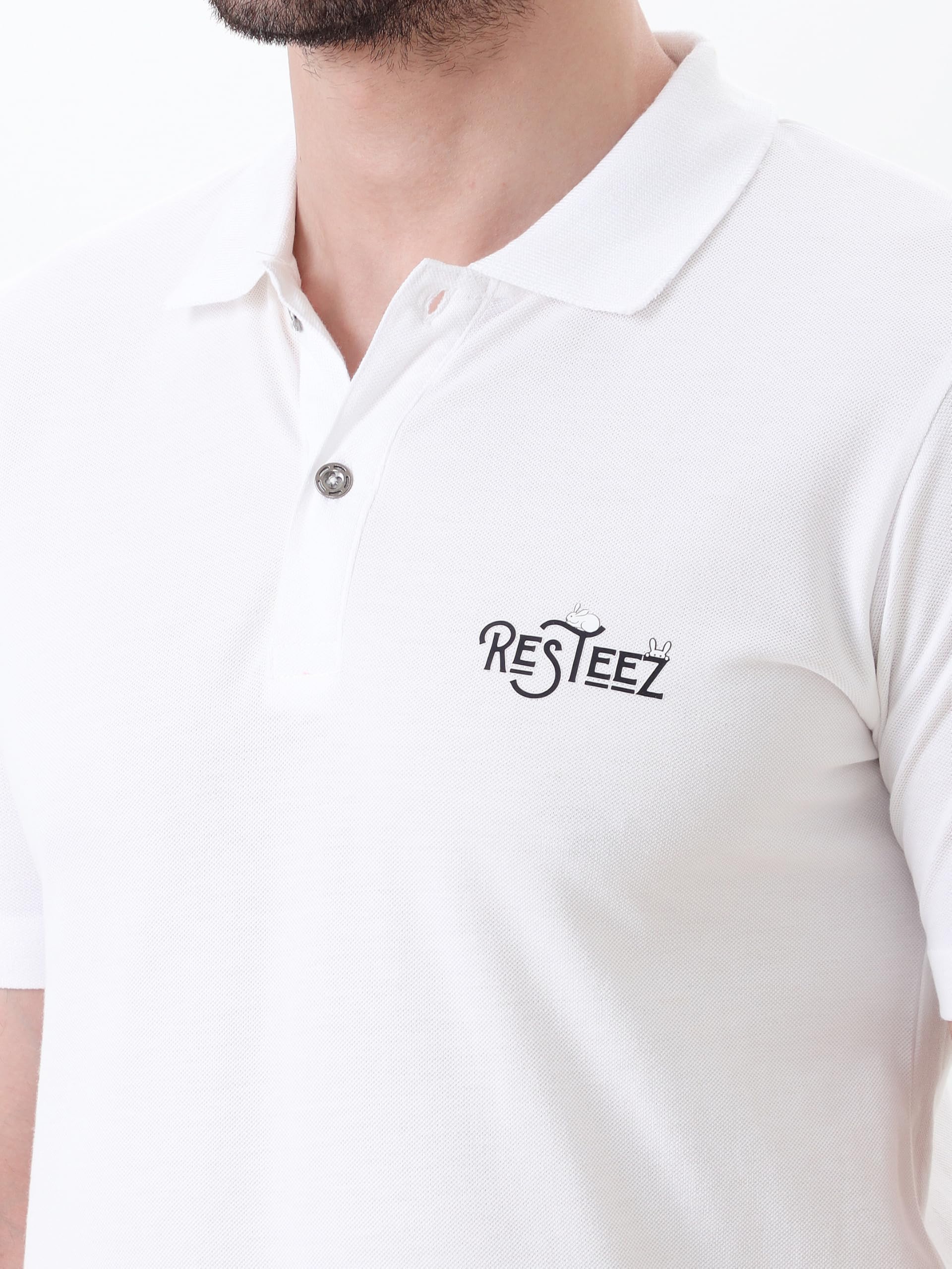 Men's Performance Polo T Shirt Half Sleeve Athletic Casual Regular Fit