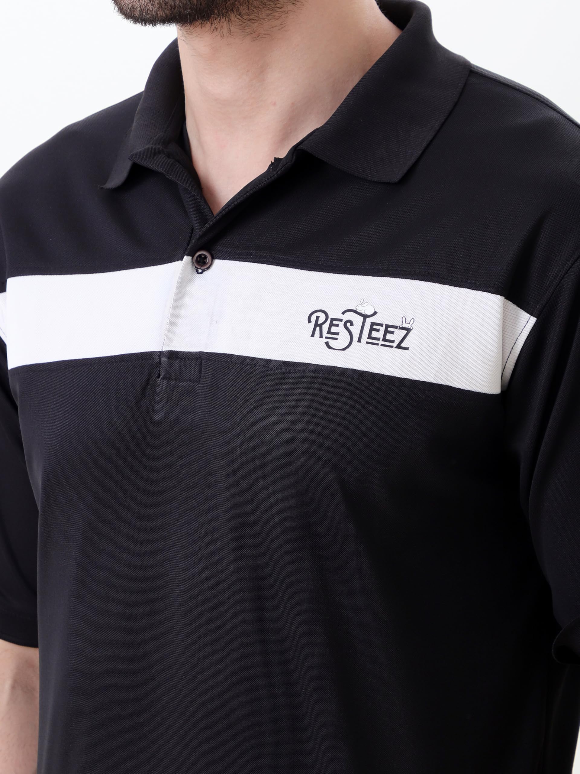 Men's Performance Polo T Shirt Half Sleeve Athletic Casual Regular Fit