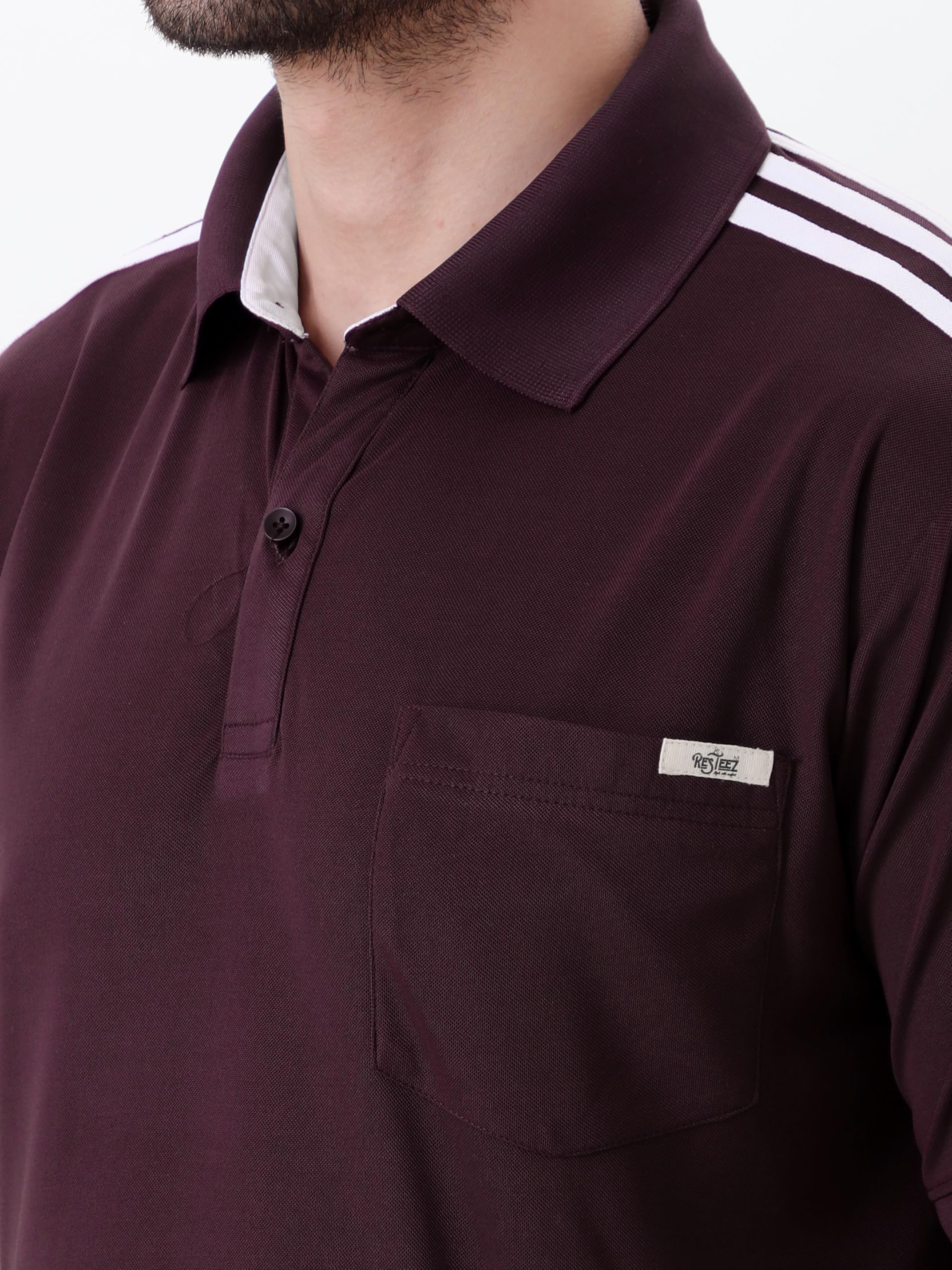 Men's Performance Polo T Shirt Half Sleeve Athletic Casual Regular Fit