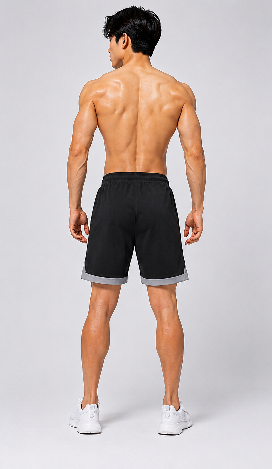 Resteez Men's Premium Active Flex Gym & Running Shorts with Zipper Pocket