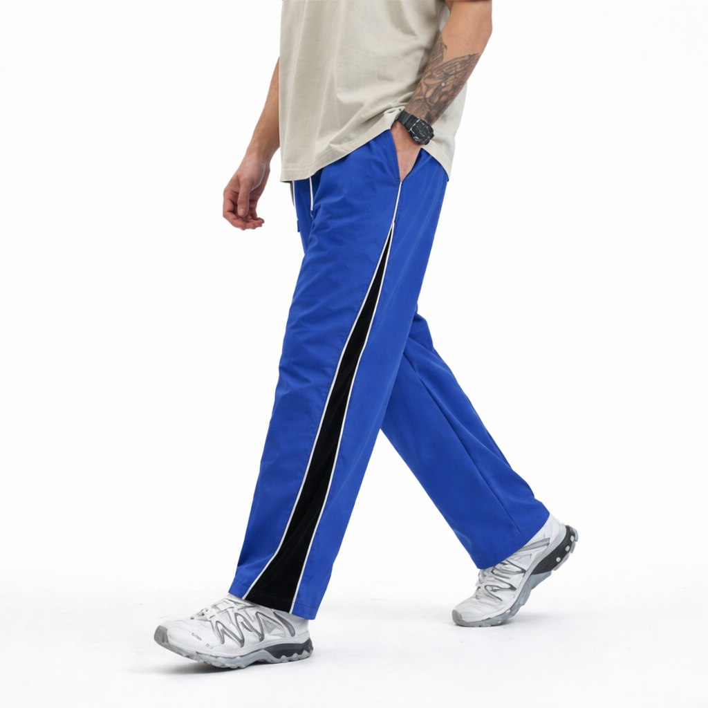 Men's Regular Fit Side Panel Track Pant | Drawstring Sports Lower