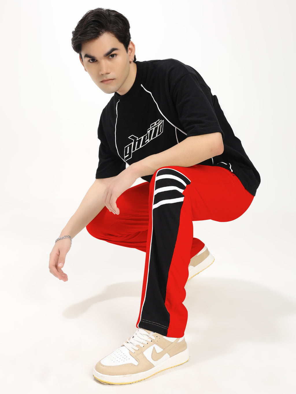 Men's Regular Fit Track Pants with Cargo Pocket | Drawstring Waist | Sports & Casual Lower