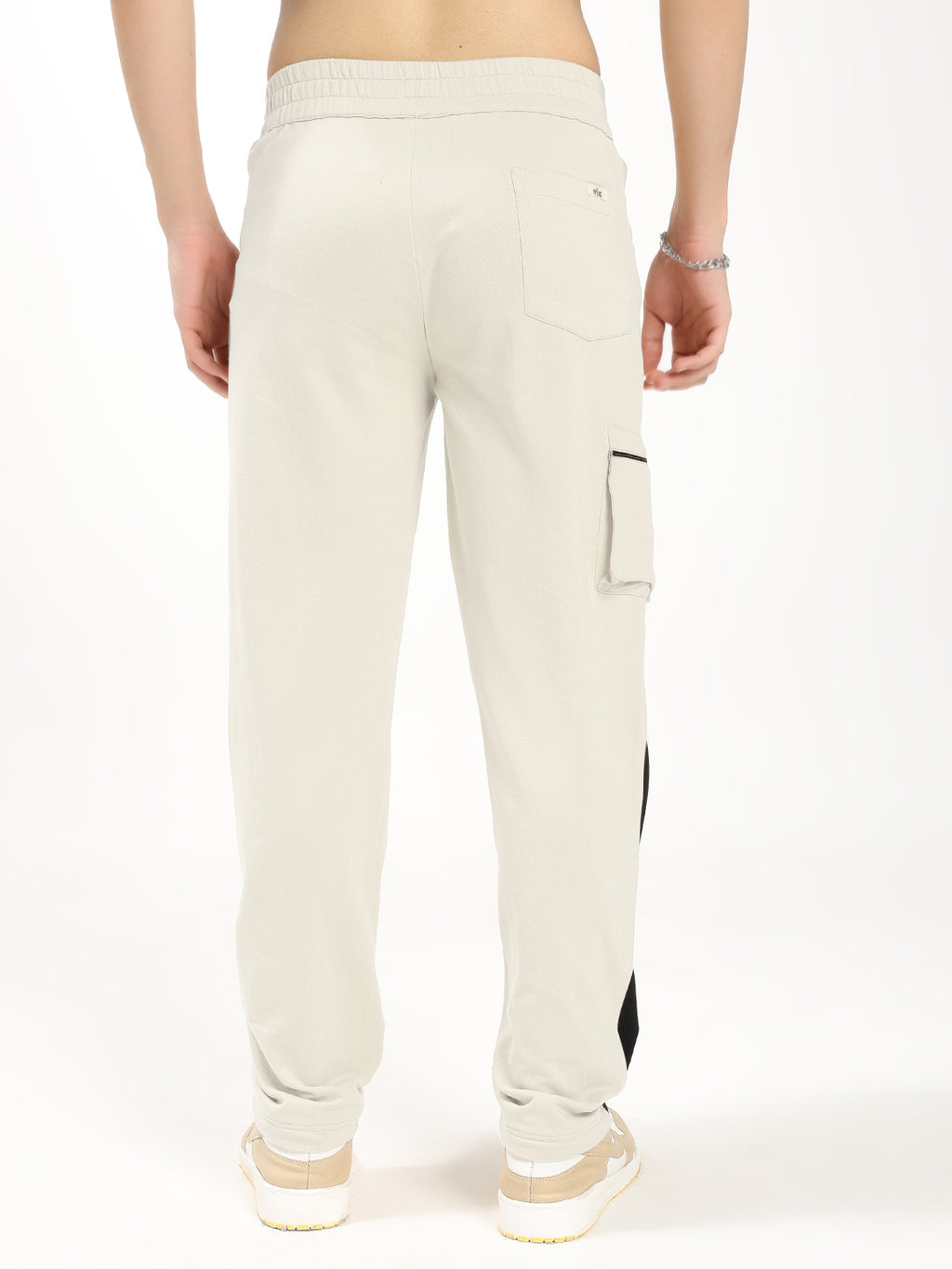 Men's Regular Fit Track Pants with Cargo Pocket | Drawstring Waist | Sports & Casual Lower