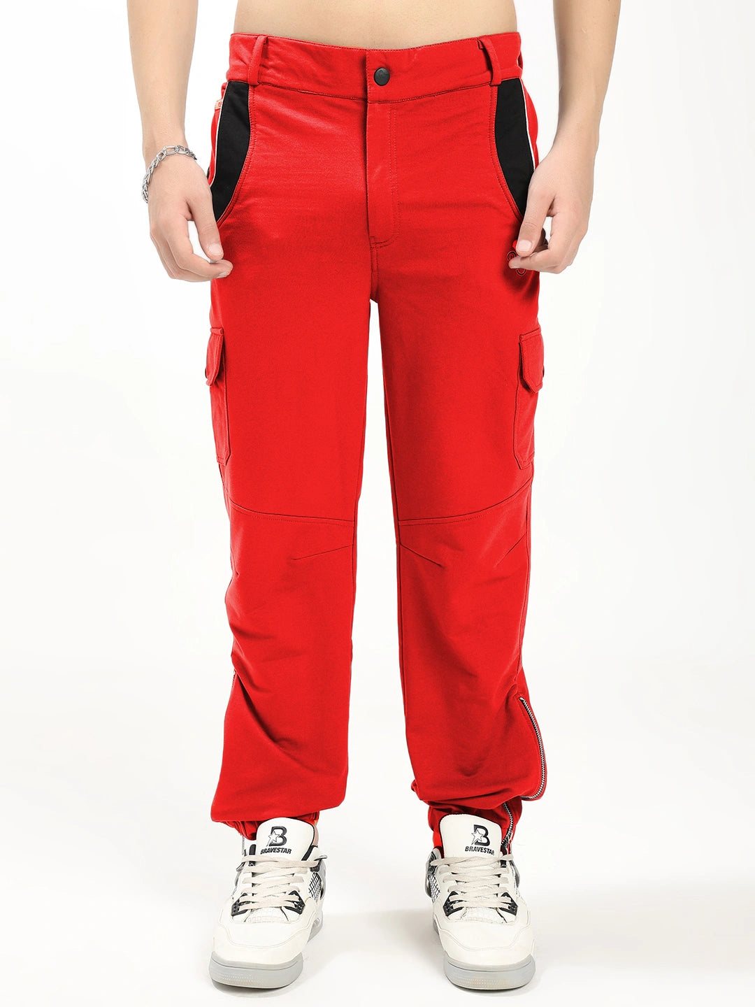 Resteez Men's Premium Cargo Track Pant | Relaxed Fit