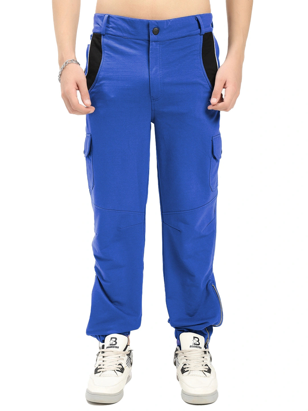 Resteez Men's Premium Cargo Track Pant | Relaxed Fit