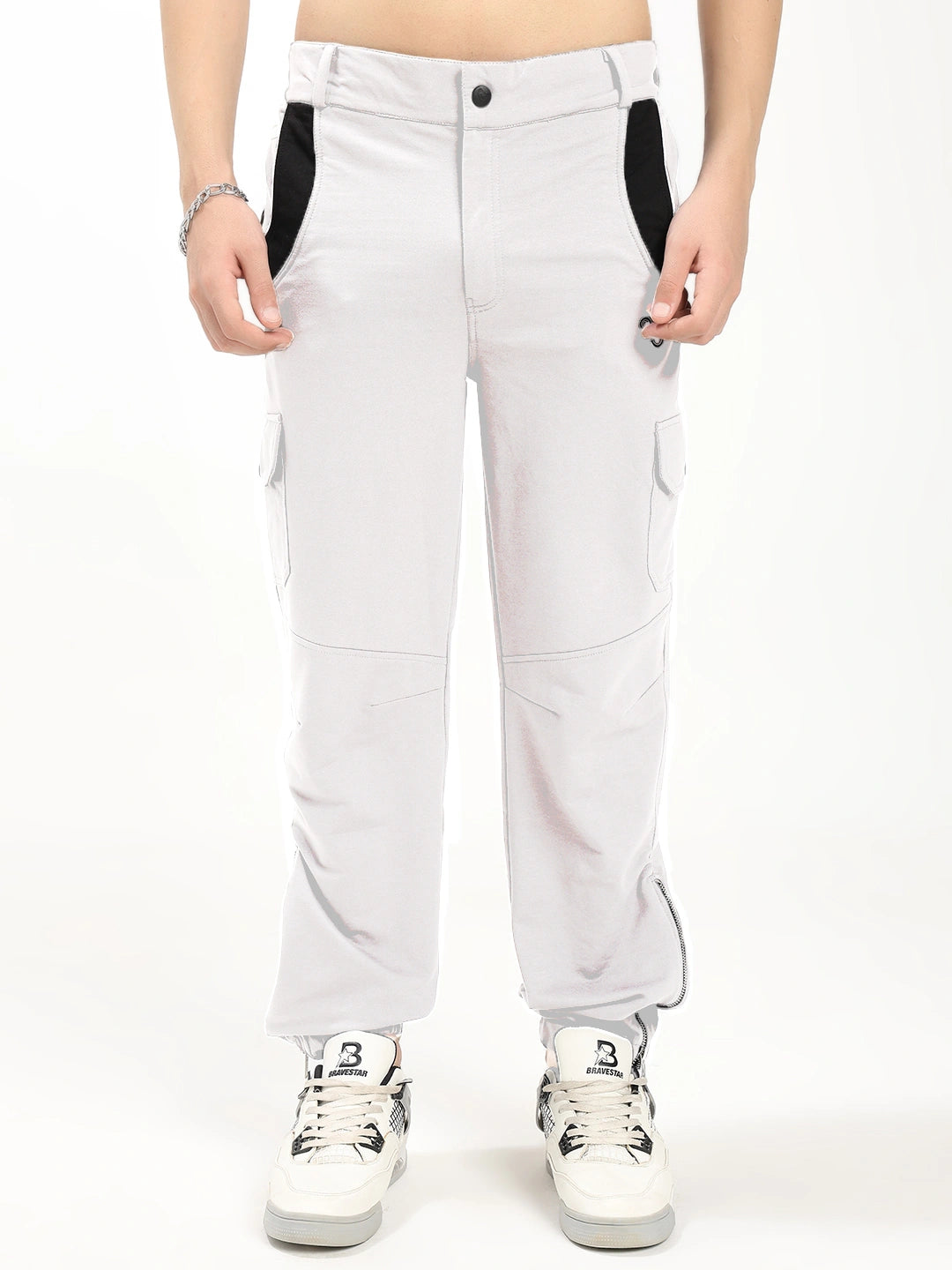Resteez Men's Premium Cargo Track Pant | Relaxed Fit