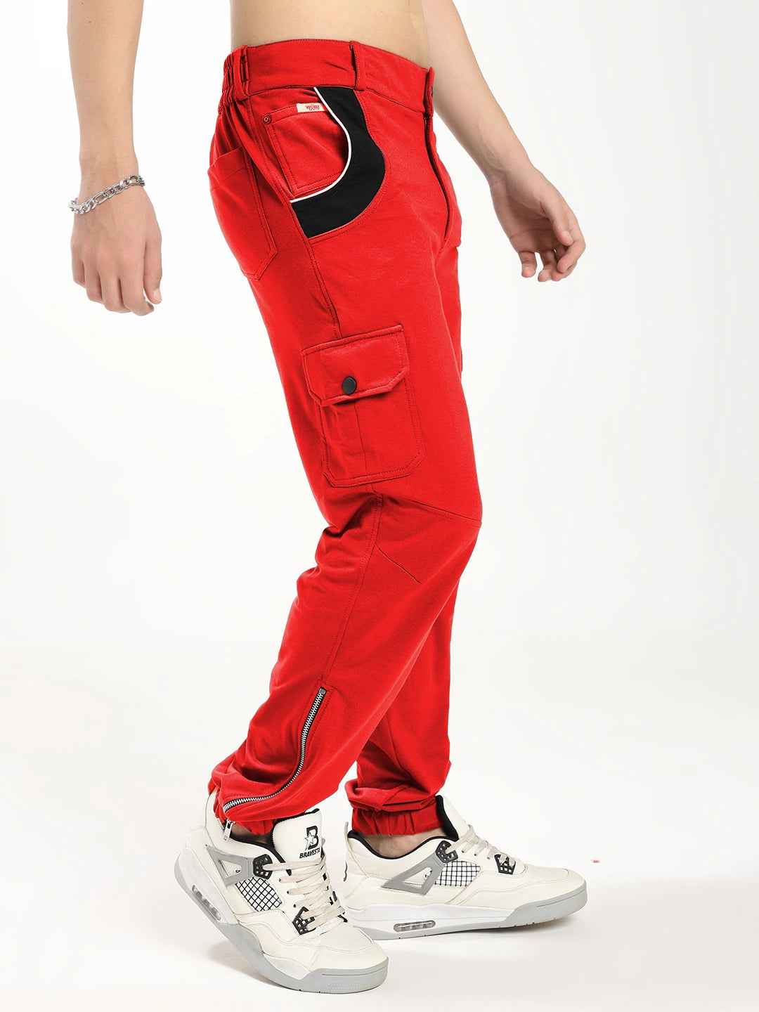 Resteez Men's Premium Cargo Track Pant | Relaxed Fit