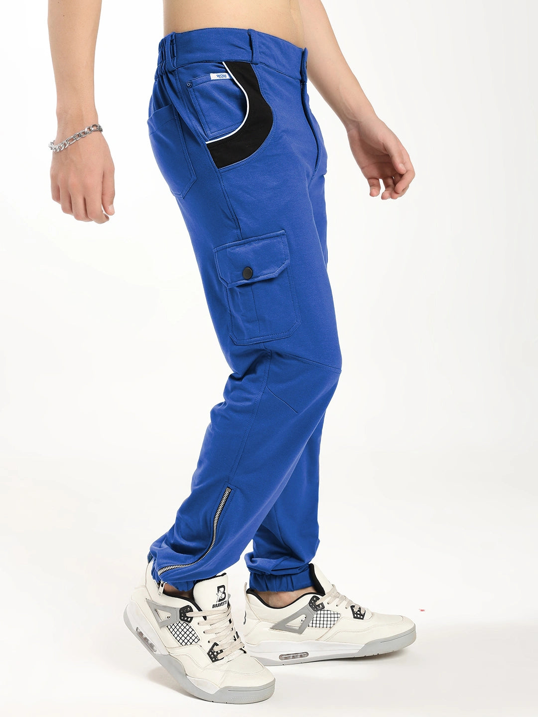 Resteez Men's Premium Cargo Track Pant | Relaxed Fit