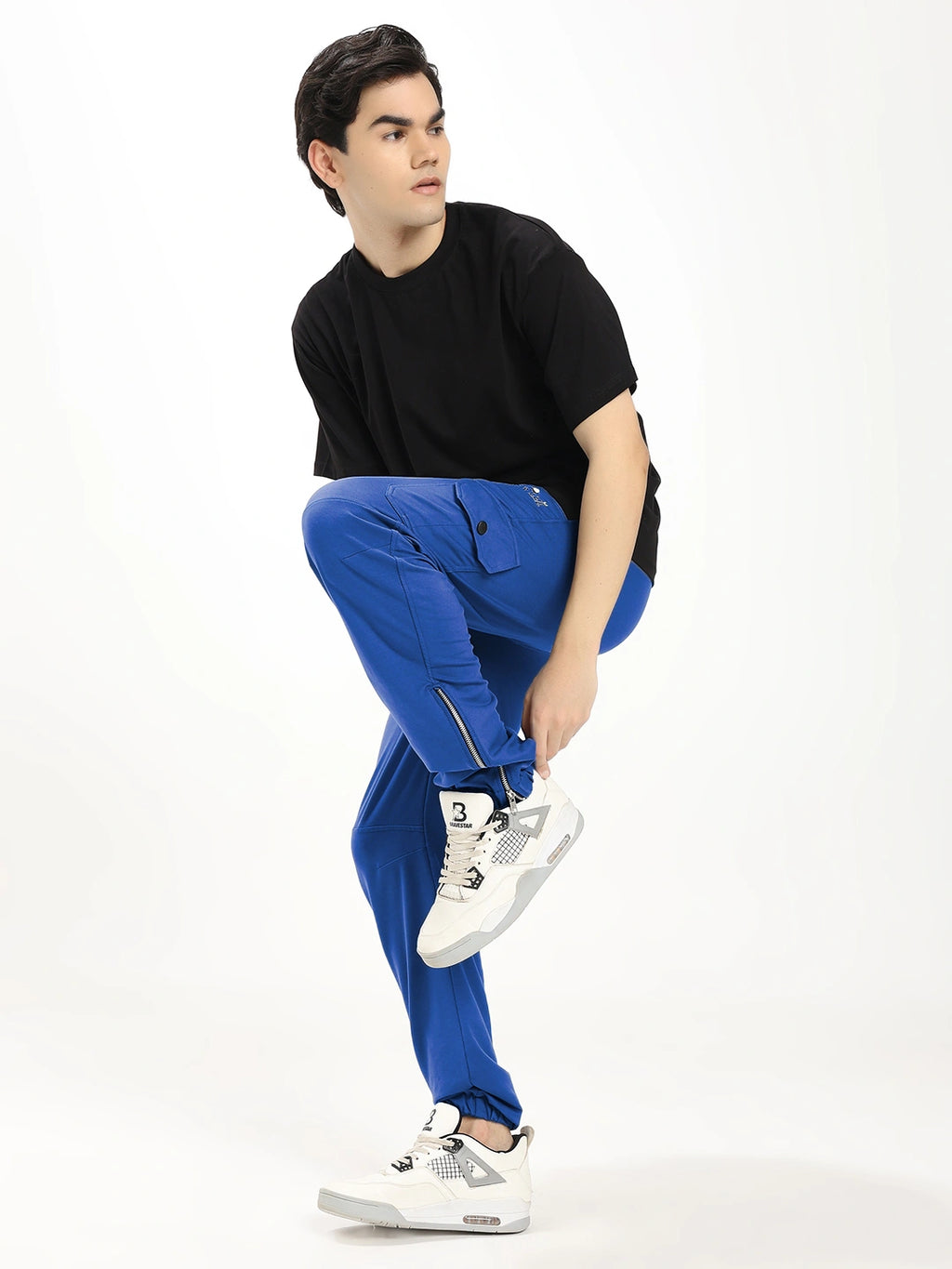 Resteez Men's Premium Cargo Track Pant | Relaxed Fit
